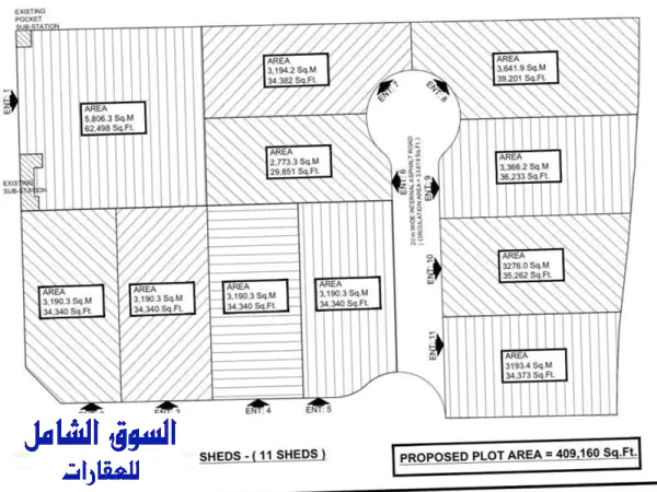 فرصة استثمارية ذهبية: أرض صناعية ضخمة (444 ألف...