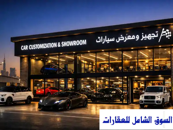 معرض وكراج تجهيز سيارات للبيع في القوز الصناعية 3...