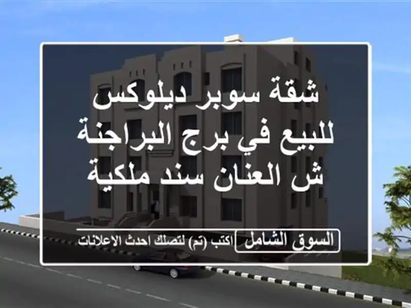 شقة سوبر ديلوكس للبيع في برج البراجنة ش العنان...