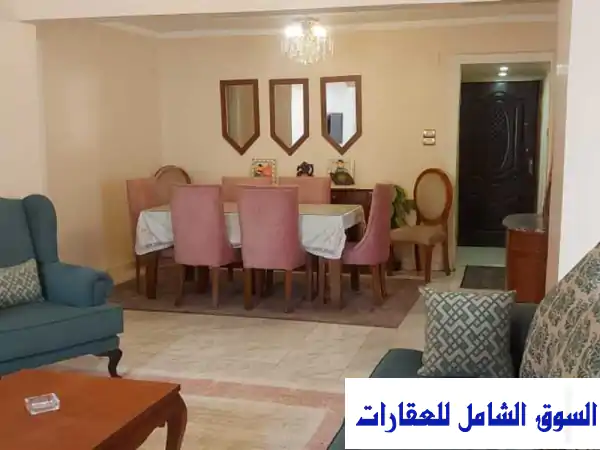 شقة أحلامك للإيجار طويل الأمد بالجيزة | 170م مفروشة ومكيفة بالكامل بشارع مراد المرموق