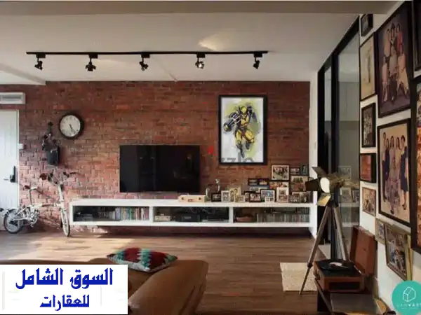 Minimalist industrial lofty with terrace