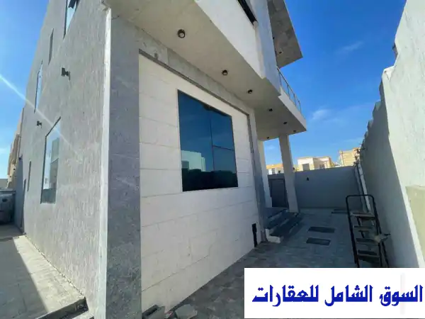 فيلا للإيجار تشطيب سوبر ديلوكس موقع مميز في قرية الأميرة عجمان