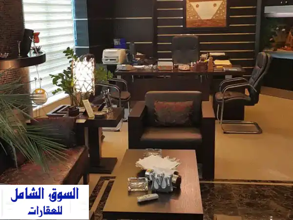 مكتب فاخر 108م² مجهز بالكامل للبيع ببرج الجزيرة،...