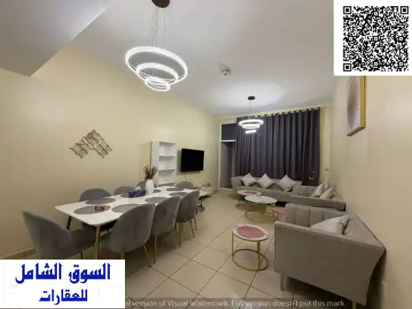 أرخص دفعة أولى بأبراج عجمان وان: شقة 2+1 مفروشة بالكامل...