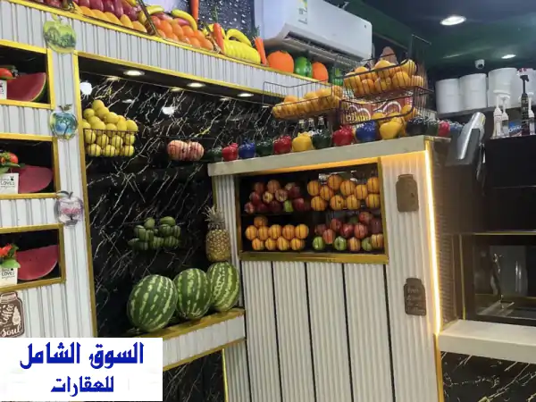 محل عصير وحلا واسكريم للتقبيل بمدينة جدة حي السامر خلف الياسمين مول / دورين + مستودع + سكن مع دورة ...