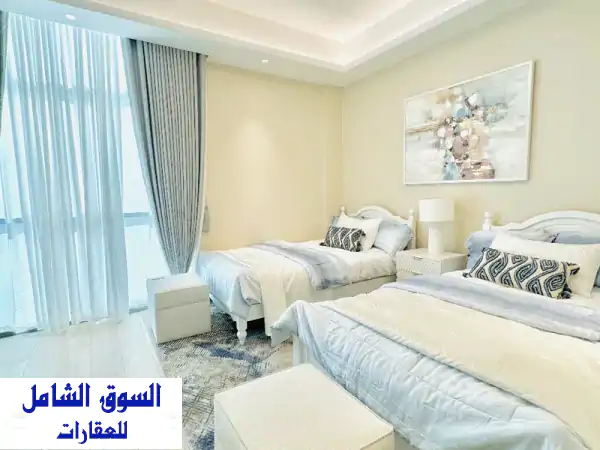 فرصة استثمارية استثنائية في عجمان! شقة 3 غرف وصالة واسعة جدًا للبيع في Ajman Creek Tower (قيد الإنشاء) - بأقساط مرنة!