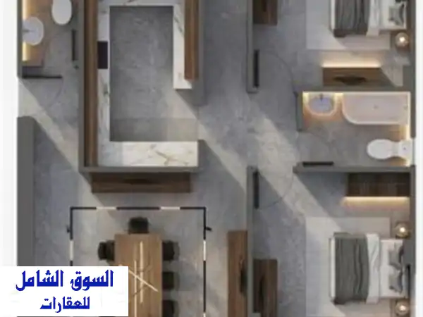 شقة لقطة 250 م استلام فوري بحري بفيو حديقة  تقسيط حتى...