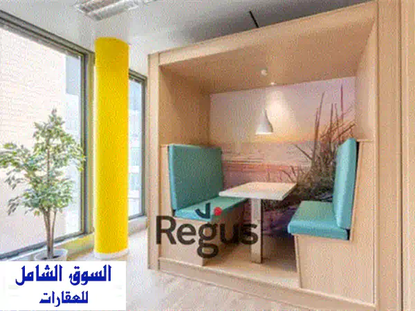 مكتب خاص فاخر للإيجار لـ 4 أشخاص بـ Park Street West، القاهرة | 20م² بخدمات متكاملة