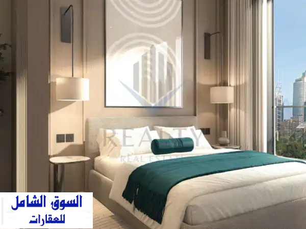امتلك شقتك الفاخرة امتلاك حر ولجميع الجنسيات بمساحة ممتازة واطلالة علي المسبح & مكونة من 2 غرفة نوم ...