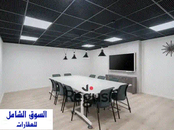 مكتبك الخاص المجهز بالكامل في قلب القاهرة | مساحة عمل 10م² لـ 2 موظفين بشارع بارك ويست