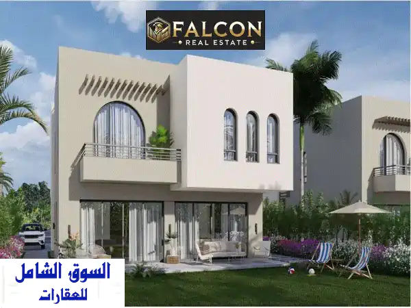 فيلا للبيع بمارينا الساحل الشمالي: دورين تشطيب...