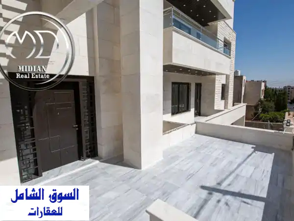 رقم الاعلان 9277 شقق أرضية جديدة للبيع عبدون مساحات...