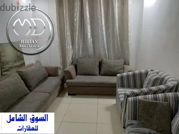 شقة شبه ارضي للبيع ضاحية الامير راشد مساحة 65 م مع ترس...