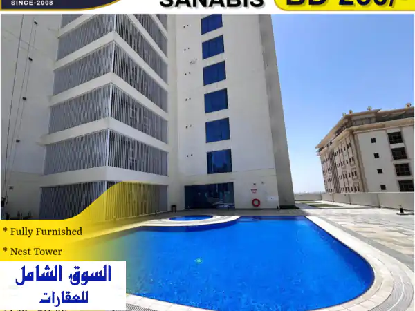 استوديو فاخر للإيجار في نيست تاورز المنامة | 80م² |...