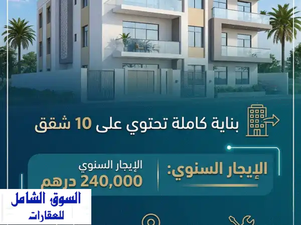 بناية كاملة للإيجار السنوي  النعيمية 1 عجمان...