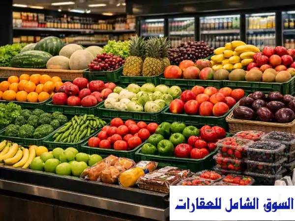 سوبرماركت مونة وخضار مع ملحمة للبيع فرصة ذهبية في النعيمية  تمويل عقاري عجمان