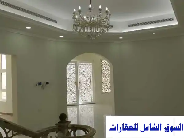 فيلا فاخرة للإيجار في العين | 7 غرف ماستر | غنيمة - الشعيبة | مساحة 14000 قدم²