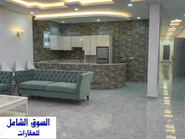 فخامة لا تضاهى! شاليه VvVIP للبيع بمدينة صباح الأحمد البحرية - الخيران | صف أول بحر | مؤثث بالكامل