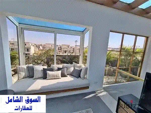 دوبلكس بـ جاردن 3 غرف بـ فيو لاندسكيب للبيع أقرب استلام, بالتقسيط لحد 14 سنة في اميز مواقع القاهرة الجديدة