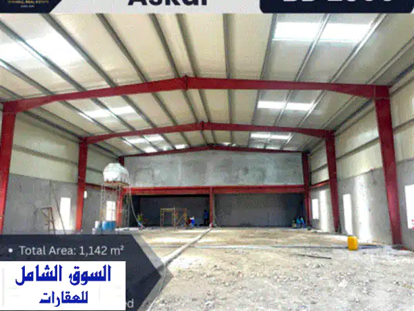 مصنع/ ورشة / مستودع للإيجار  عسكر. الموقع عسكر...