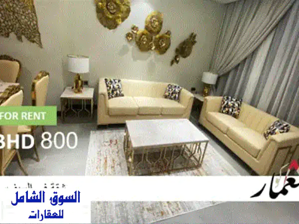 للإيجار بضاحية السيف: شقة فاخرة غرفتين ماستر،...