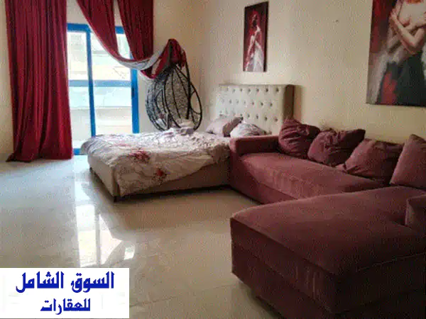استوديو فاخر للإيجار في عجمان الروضة 3 | مفروش...
