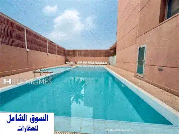 شقة مفروشة بغرفة نوم واحدة للإيجار في السالمية. غرفة نوم واحدة مع حمام. مسبح، منطقة صالة ألعاب ...