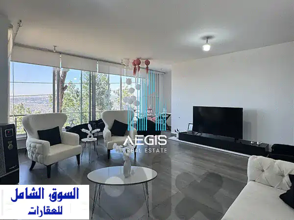 شقة الأحلام للبيع في حمدون القرية | جديدة، مفروشة بالكامل، إطلالة بانورامية لا تحجب