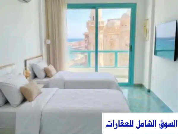 شقة مصيفية مرسي مطروح فى العوام على البحر مكيفة وبها واى فاى مفروشة للإيجار في مرسى
