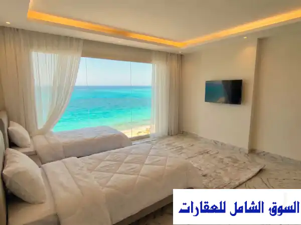 شقة مصيفية فاخرة بمرسى مطروح | العوام صف أول على البحر | إيجار يومي وأسبوعي بعروض مميزة!