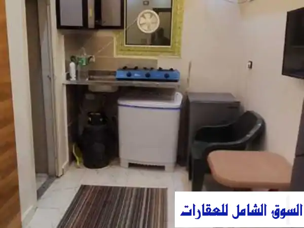 لقطة! استوديو مفروش 30م للايجار بـ6 أكتوبر الحي الثاني | شامل الخدمات وقرب الحصري والموقف (4500 جنيه)