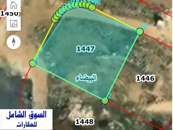 أرض مميزة للبيع في البيضاء، عمان | 504م بإطلالة...