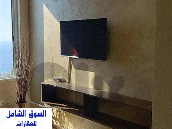 شقة مفروشة فاخرة للايجار في أدما: إطلالة بحر وجبل خلابة، هدوء تام وخدمات متكاملة – 600$/شهر (بدون وسيط!)