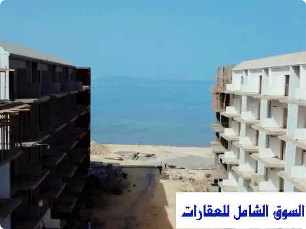 ستوديو فاخر للبيع بالغردقة | 57م سي فيو وشاطئ خاص بـ Oro Beach | تقسيط 4 سنوات وعقد أخضر