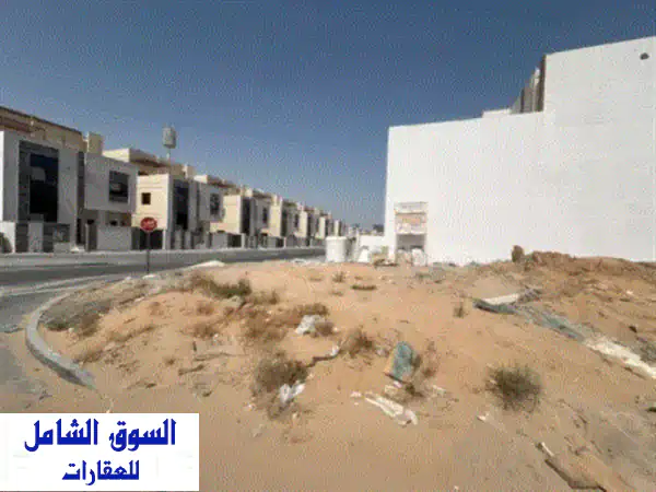 قطعة أرض سكنية زاوية للبيع  هيليوا، عجمان موقع مميز  زاوية (corner plot) تصريح بناء أرضي + طابقين ...