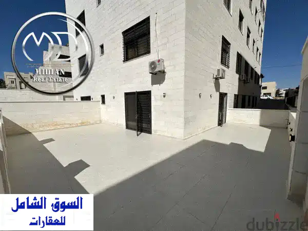 شقة أحلامك في خلدا: شبه أرضي جديدة 165م بحديقة 100م وتصميم فاخر! للبيع