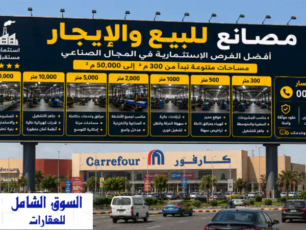 للإيجار: مصنع أغذية متكامل ومرخص بالعاشر من رمضان - جاهز للتشغيل الفوري!