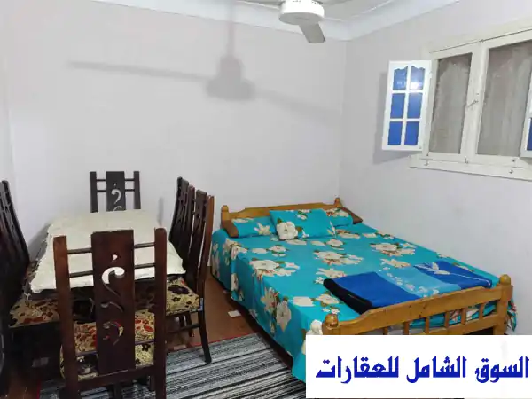شقة للإيجار اليومي بميامي الإسكندرية | مفروشة، 2 نوم، دور 12، قرب خالد بن الوليد والبحر - 600 ج