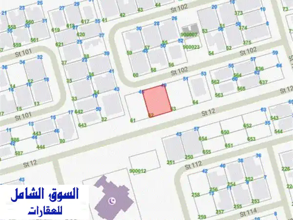 أرض للبيع حطين 375م² | واجهة 25م عريضة | خطوات من المسجد | فرصة استثمارية