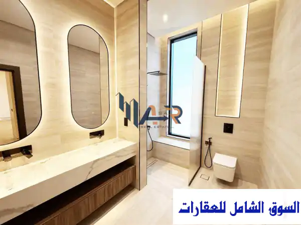 متوفر فيلا للإيجار بمدينة الرياض جديدة اول ساكن مصعد حديقة تشطيب مودرن سمارت سيستم في مدينة أبو ظبي