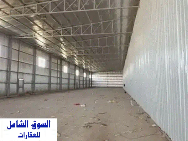 للإيجار مخزن في أمغرة، مساحة 1800 متر مربع، ارتفاع...