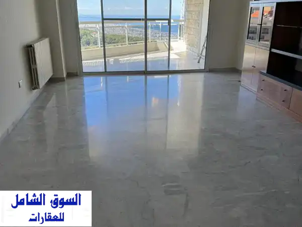 شقة للايجار في رومية: 160م² بإطلالة بحرية ومصعد 24/7...