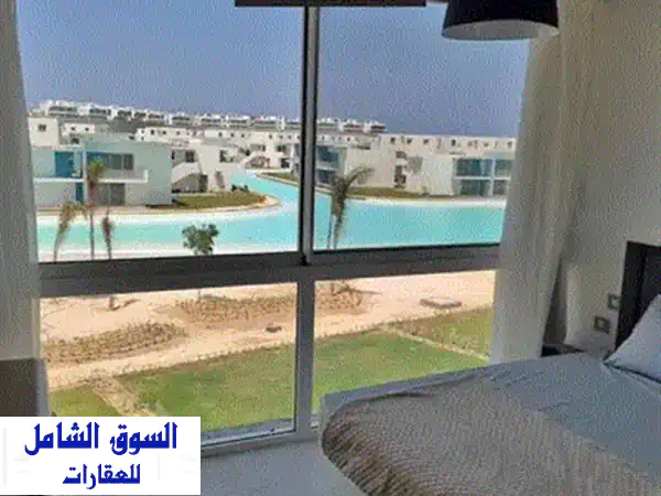 صف اول علي كريستال لاجون  خصم 40   تشطيب HighEnd  في فوكا باي الساحل الشمالي اميز Destination في راس الحكمه   بجوار هاسيندا و لافيستا و سي شور