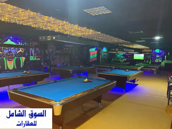 صالة ألعاب بلياردو وسنوكر للإيجار الشهري في منطقة الخيل، ثاني صف من كورنيش عجمان. مشروع قائم منذ 5 ...