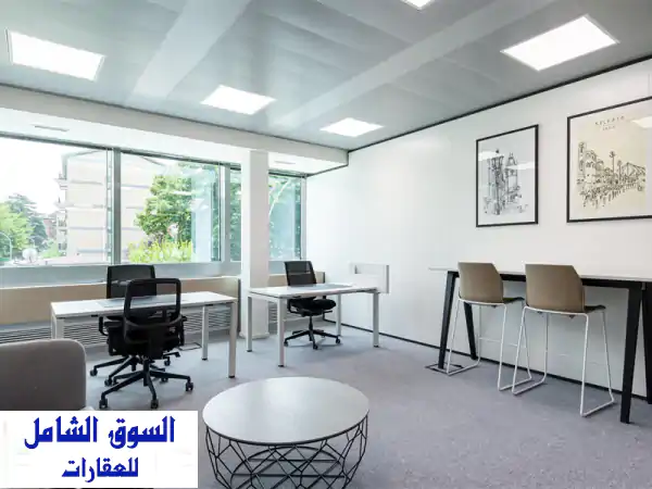 مكتب خاص فاخر لـ 3 أشخاص بالقاهرة | إيجار جاهز...