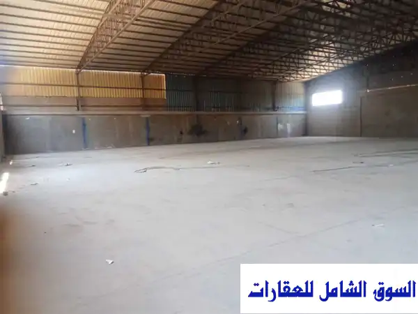 مخزن او مصنع مرخص 1500 م للإيجار فى انشاص موقع مميز كهربا 100 كيلو في بلبيس الشرقية