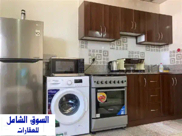 للإيجار في عجمان استوديو مفروش النخيل قريب...