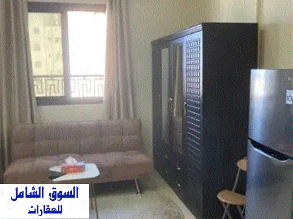 للإيجار في عجمان استوديو مفروش النخيل قريب من الكورنيش ودوار السفينة فرش نظيف ومرتب اطلالة مفتوحه ...