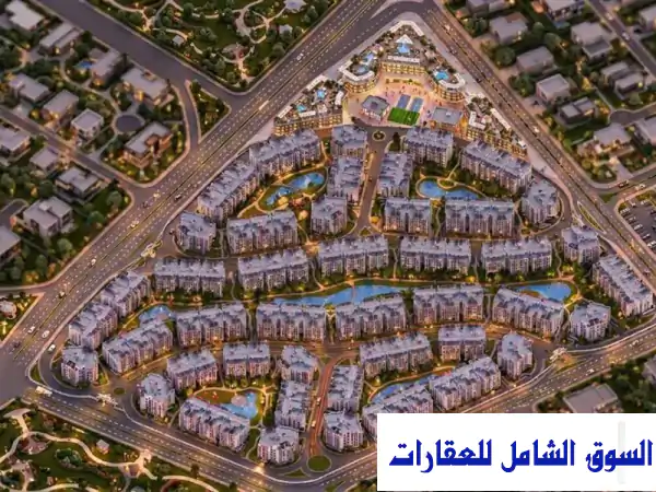 شقة 115 م + جاردن 35 م 2 غرفة في جاردينيا تاون العبور الجديدة تقسيط 8 سنوات للبيع مدينة القليوبية
