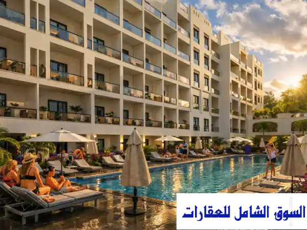 استوديو فاخر 40م على المسبح للبيع بالتقسيط في الغردقة | Orgwan Resort: استثمار وعيش رفاهية الأحلام